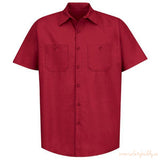 Red Kap Industrial Short-Sleeve Work Shirt SP24-Safety Buddy